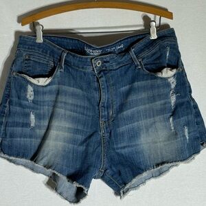 Levi Strauss Signature~ Distressed Jean Shorts sz 18/34